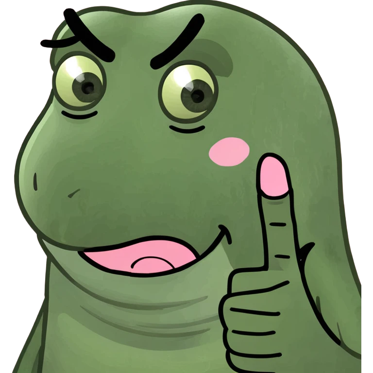 Pink middle finger emoji