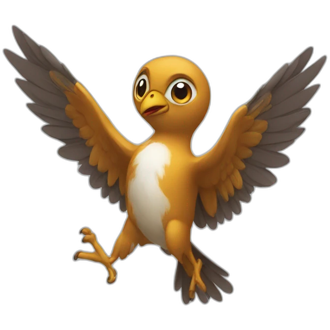 Chat avec des ailes emoji