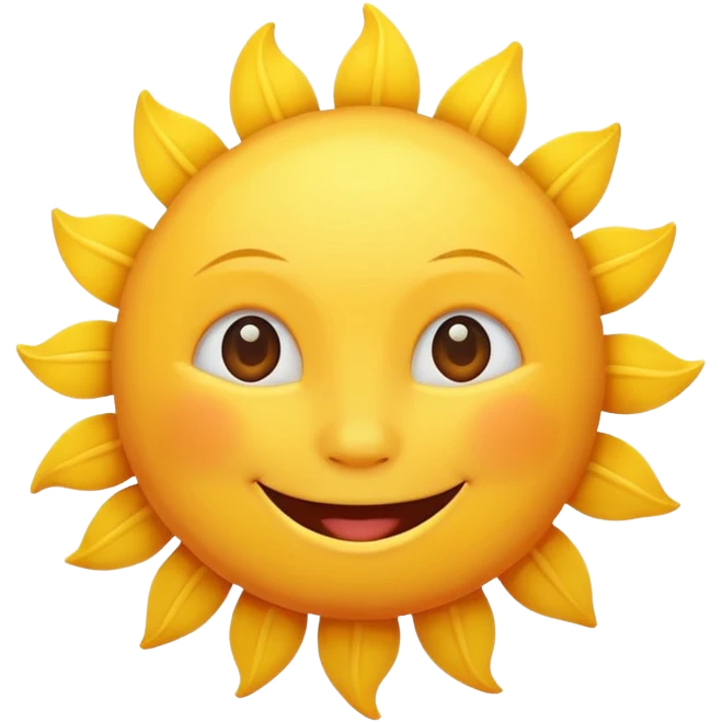 smiling sun emoji