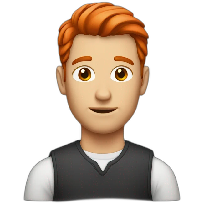 Man with red hair emoji