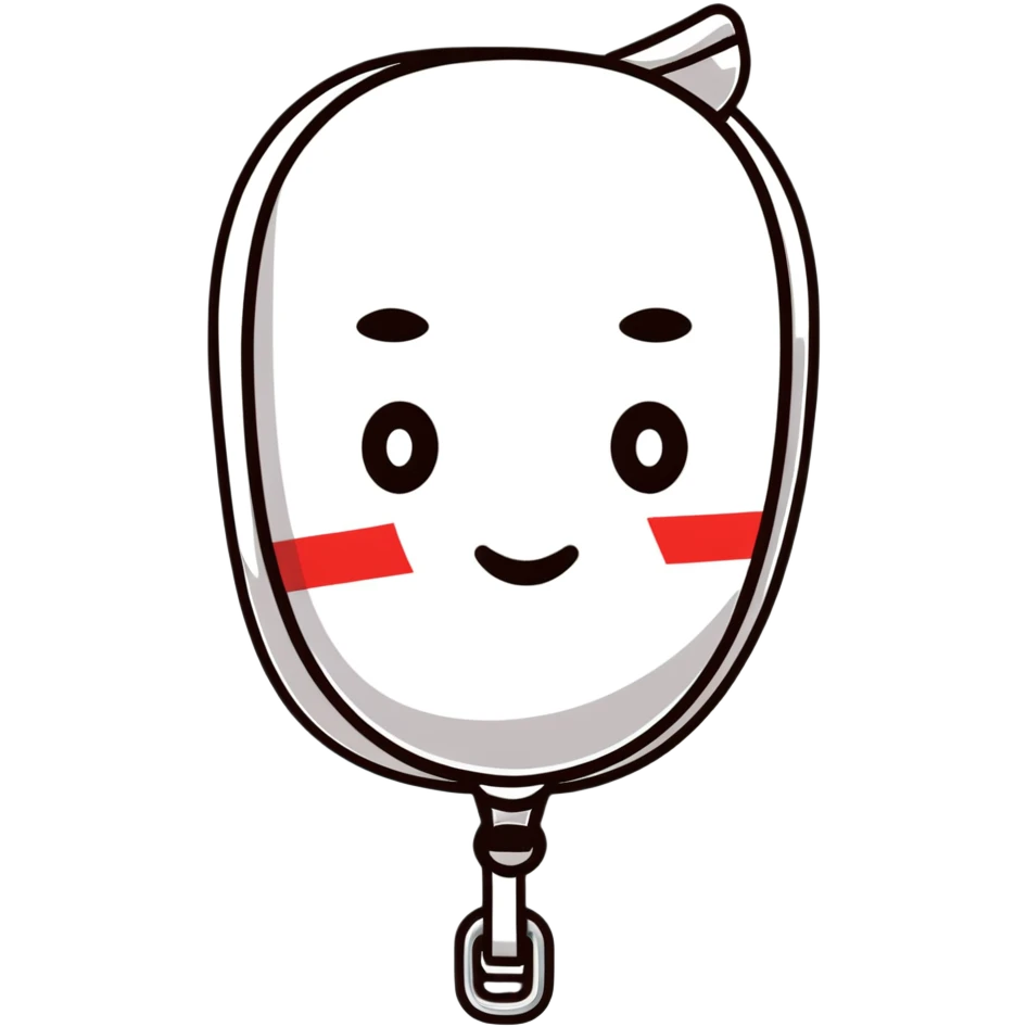 cartoon face with a zipper across the mouth emoji