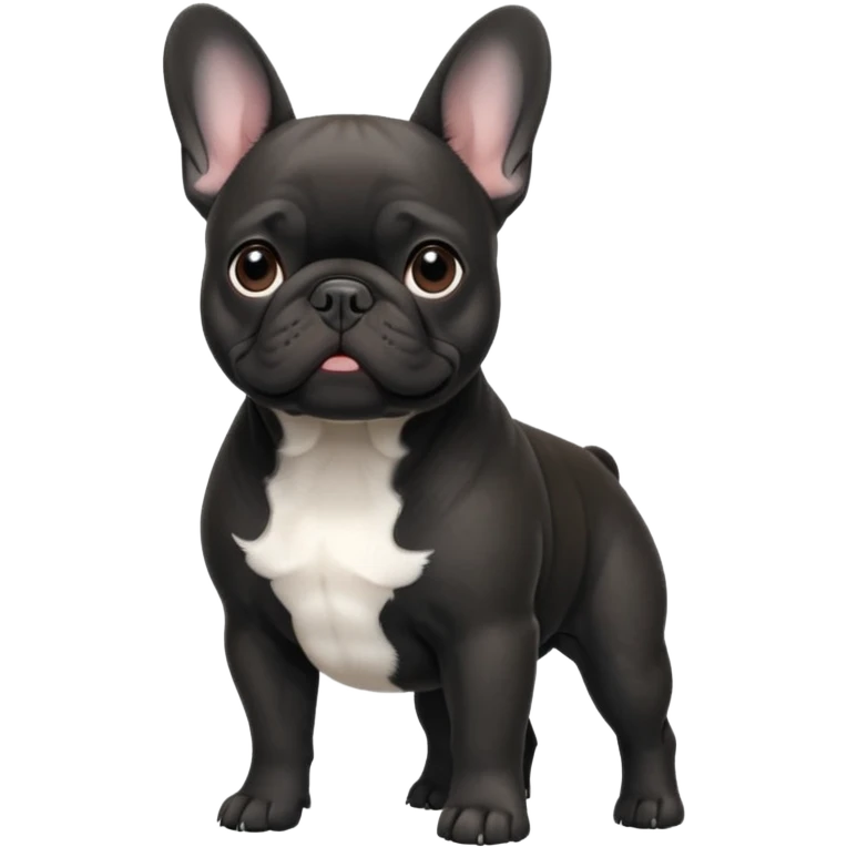Black frenchie emoji
