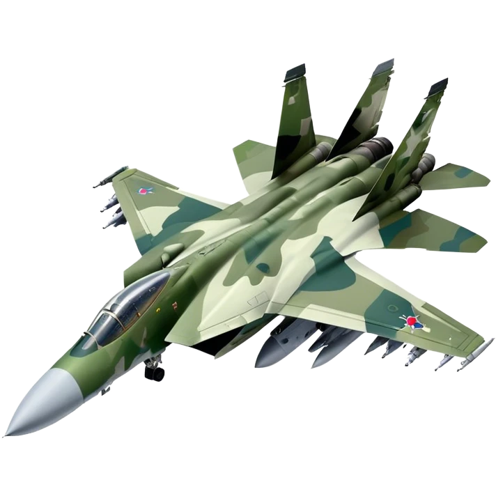 SU-35 Jet - Sukhoi (Model Year: 2020) (Iconic colour: Camouflage green) emoji