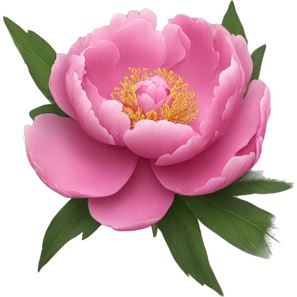 Pink peony emoji