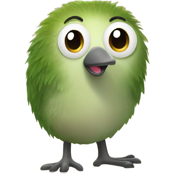 Kiwi bird looking happy  emoji