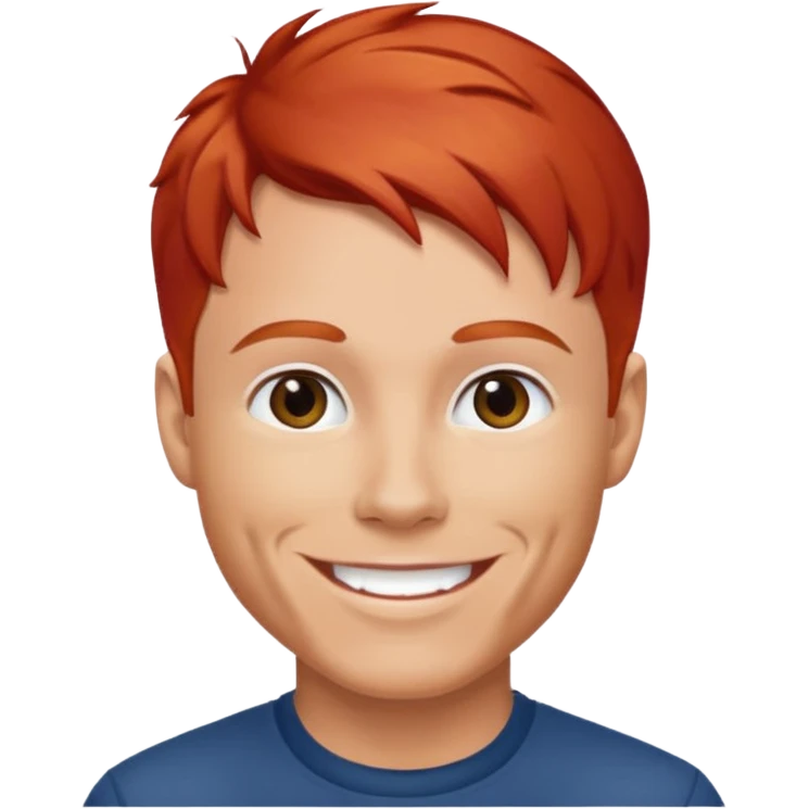 Brian Littrell with red hair emoji