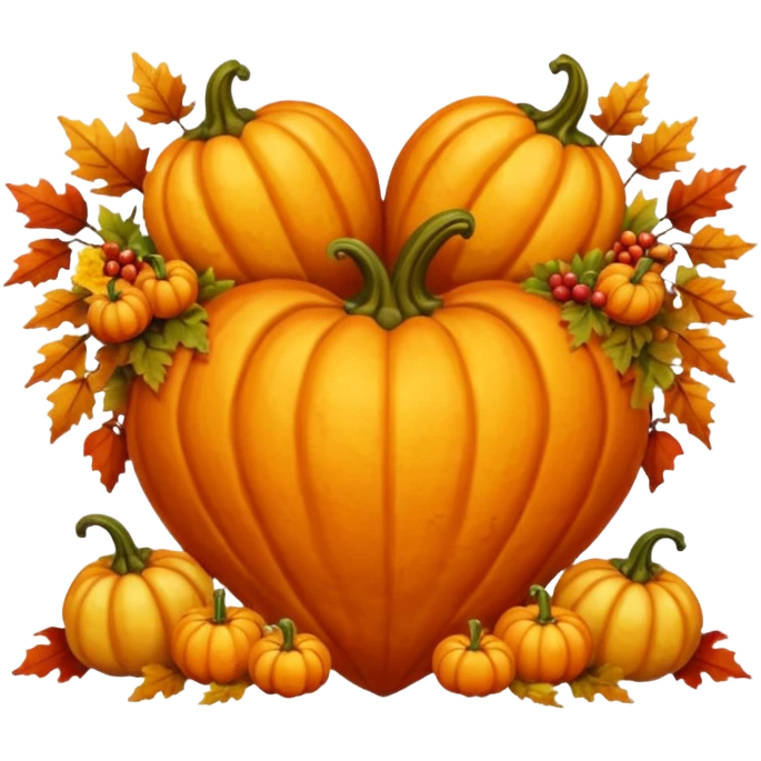 heart with autumn cornucopia emoji