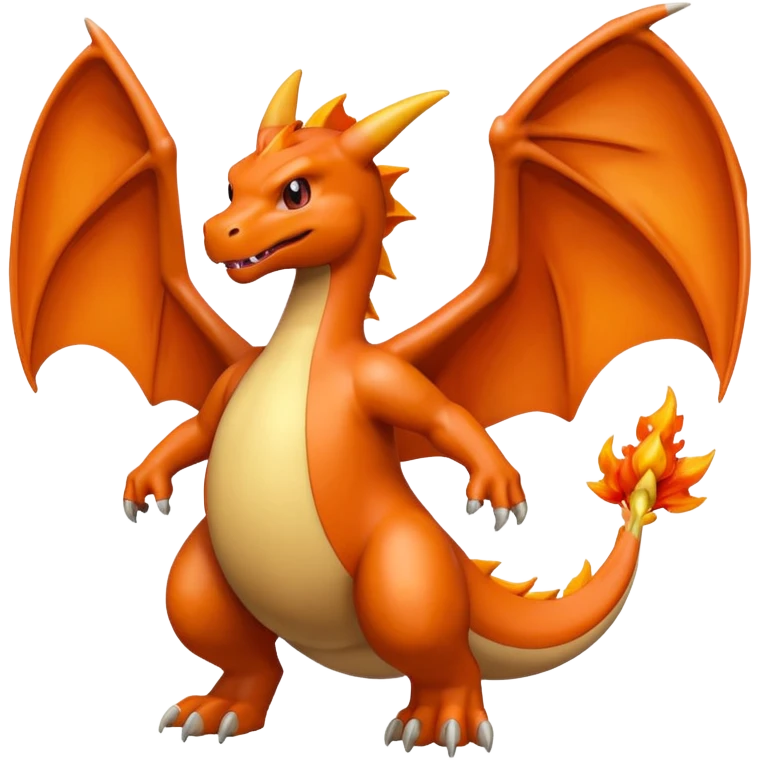 The Pokemon Charizard flying emoji