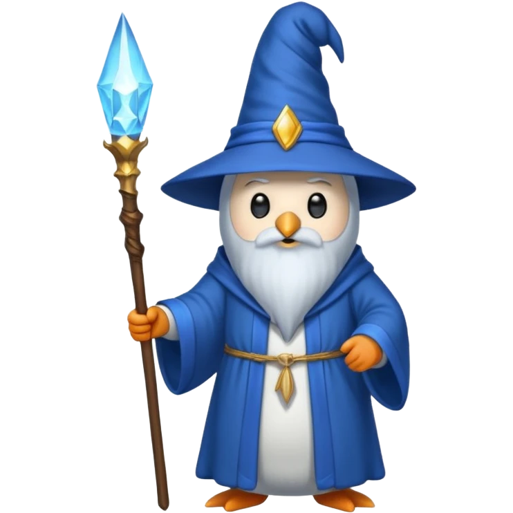 Penguin Wizard emoji