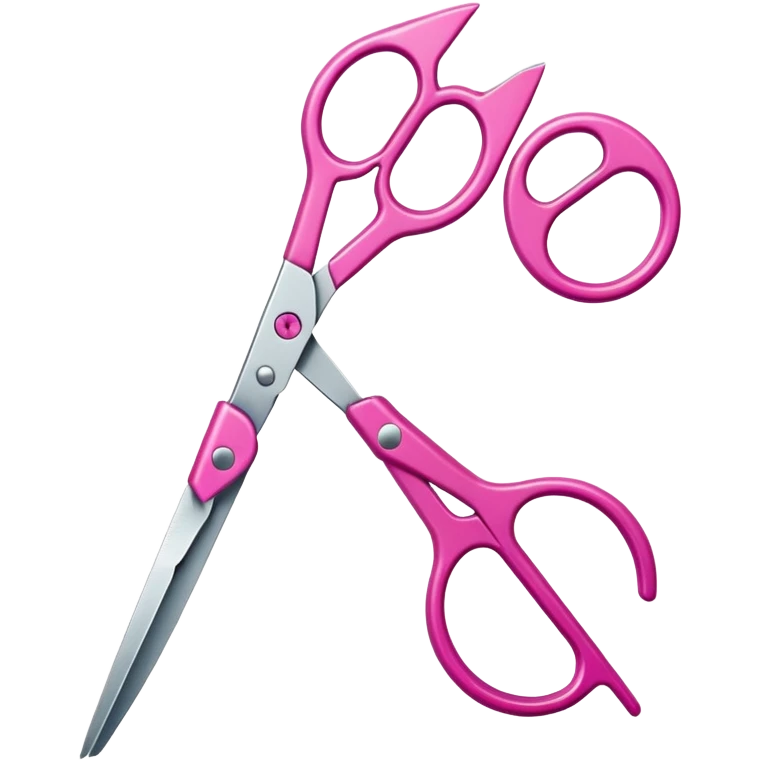 Tailor scissors pink emoji