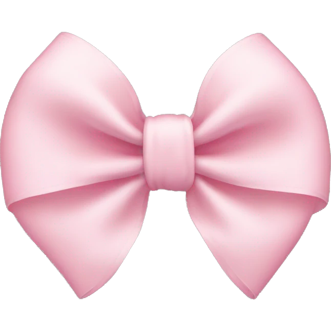 light pink bow emoji