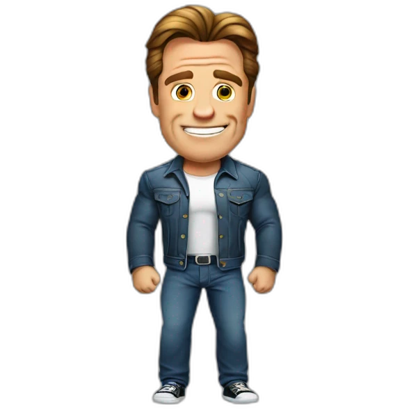 Cute Schwarzenegger emoji