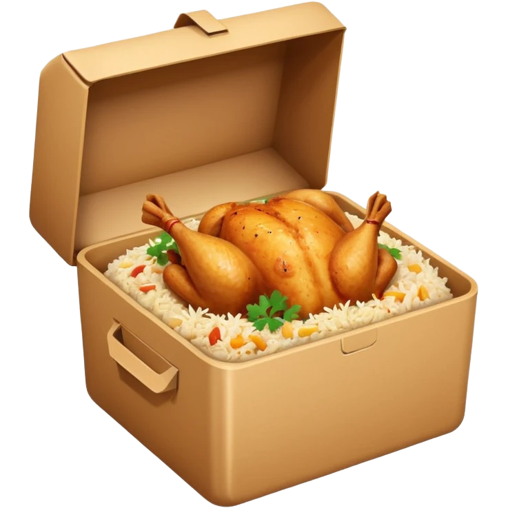i want an emoji of biriyani in a delivery box emoji