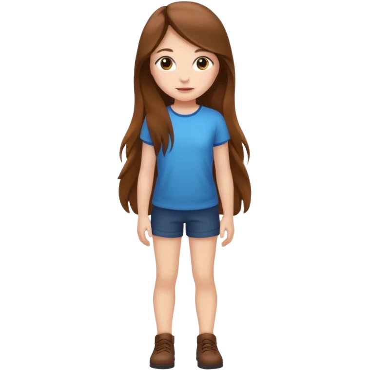 A girl full body. emoji