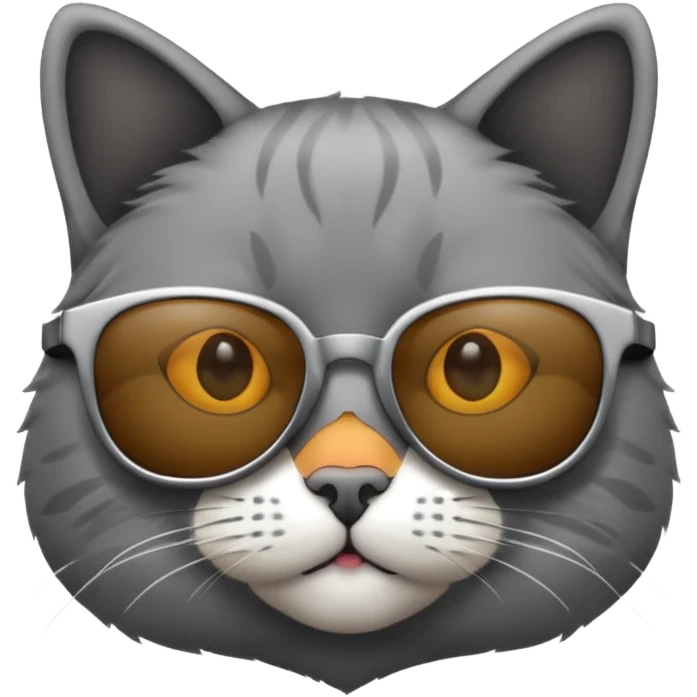 A cat wearing sunglasses emoji