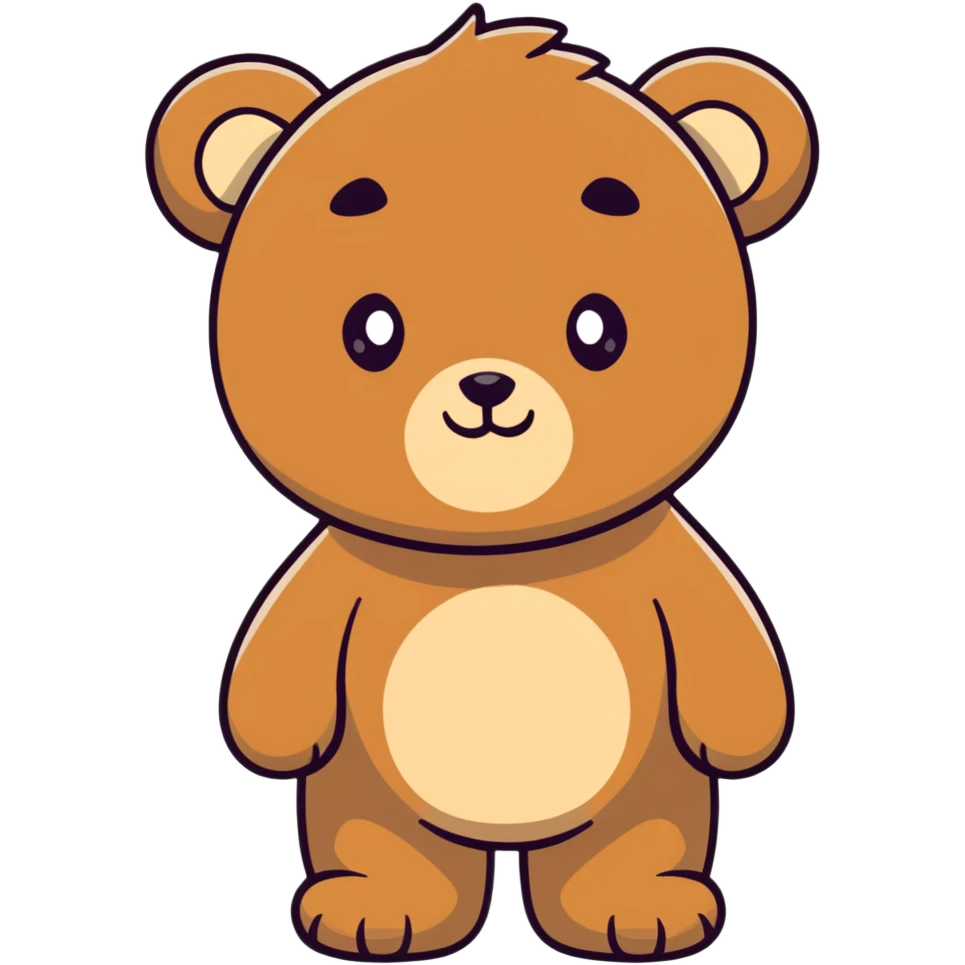 Cute bear emoji