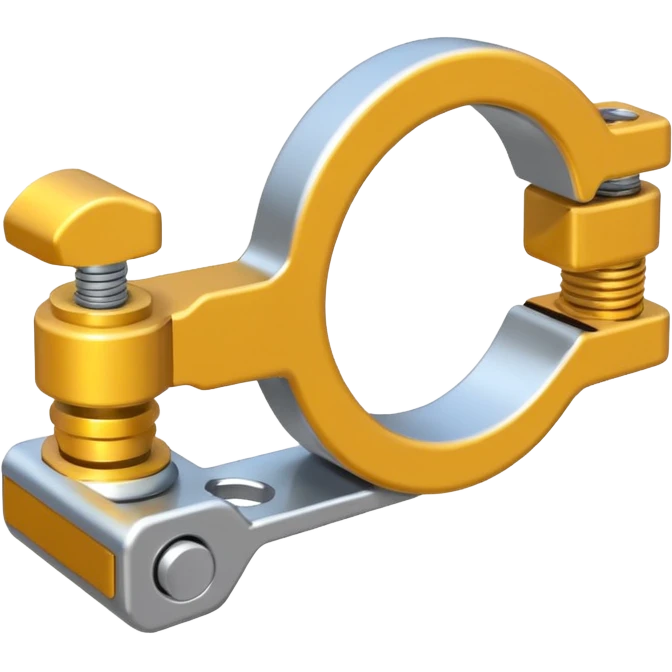 mini metal clamp component. emoji