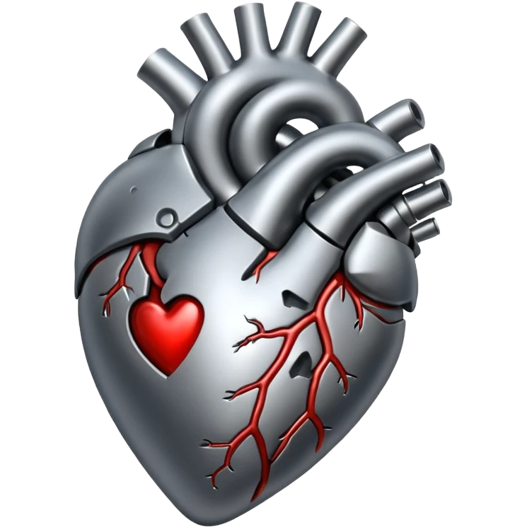 Iron human heart emoji