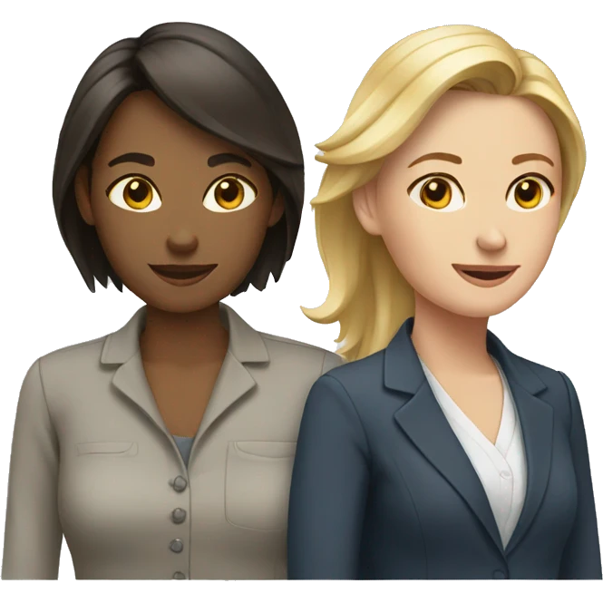 3 female work colleagues emoji