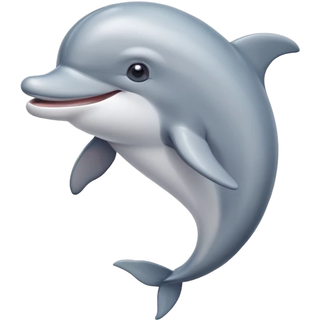 Cute Dolphin Happy face  emoji