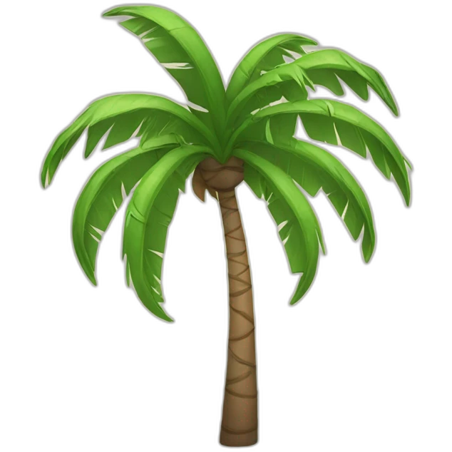 palm tree laughing emoji