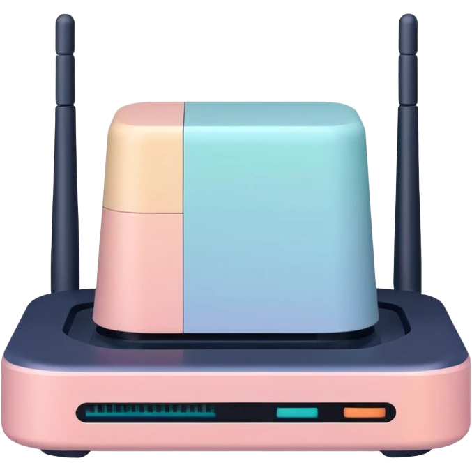 Can you make the AI LLM model router more abstract with pastel colors? emoji