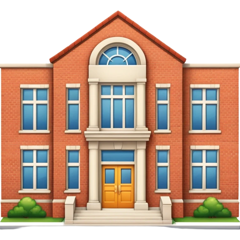 school building emoji