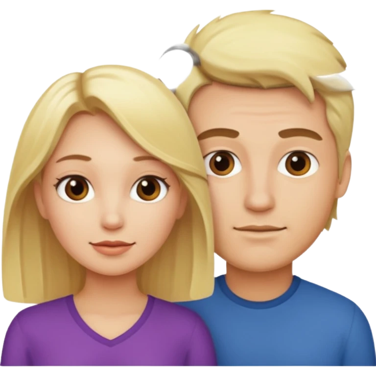 Blonde lady has sex with a man emoji