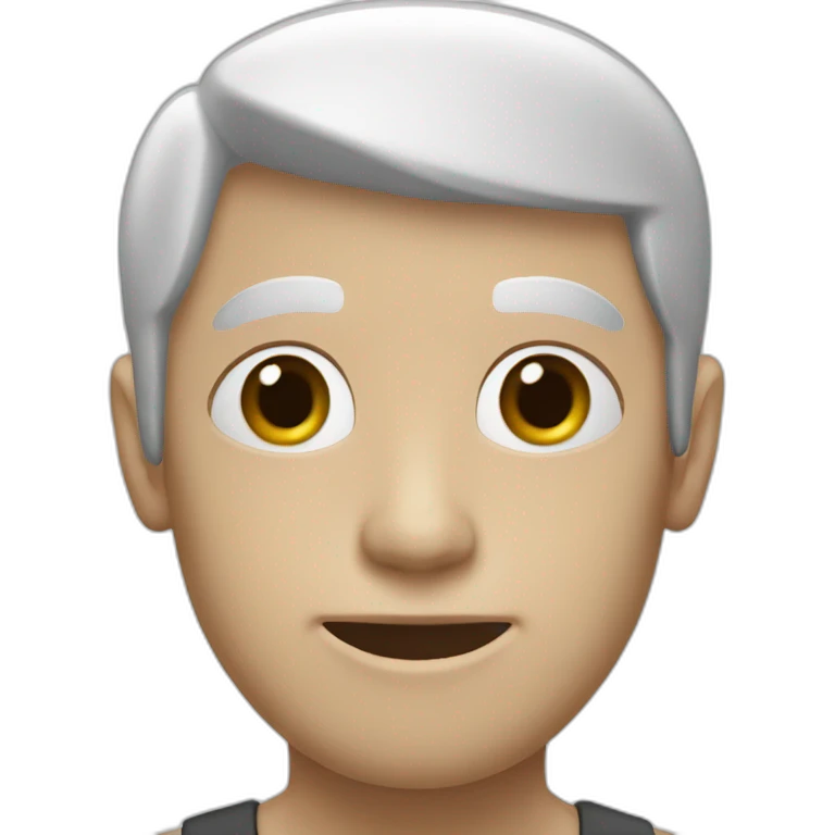 skinny man white emoji