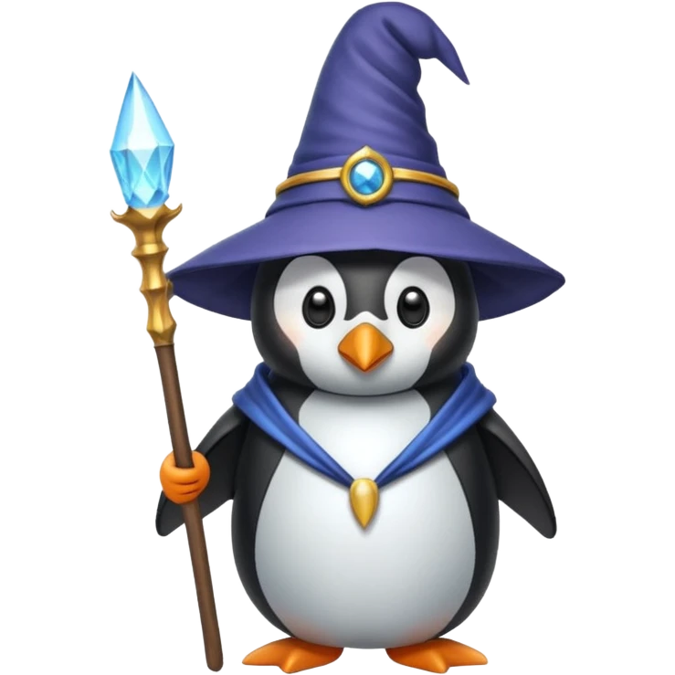 Penguin Wizard emoji
