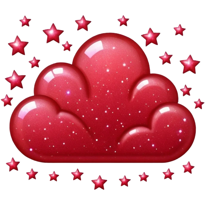 red glitter sky emoji