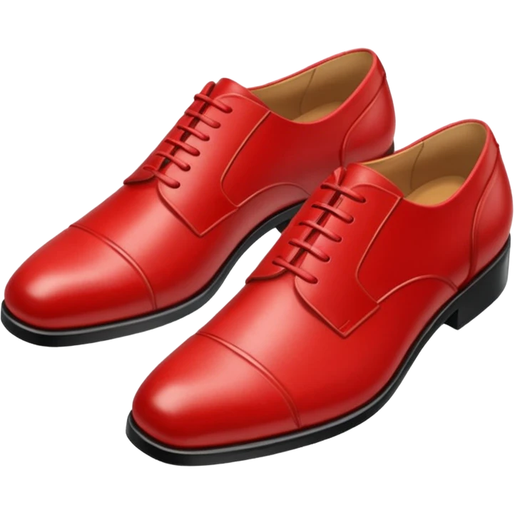Red suit shoes emoji