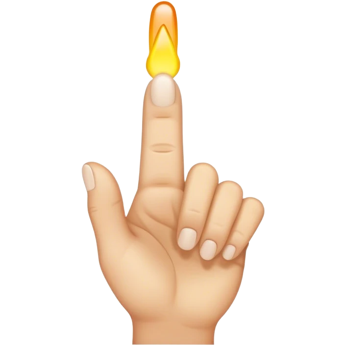 a long middle finger emoji