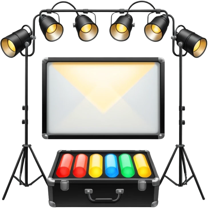 create a series of images for Theatre lighting equipment Inventory  emoji