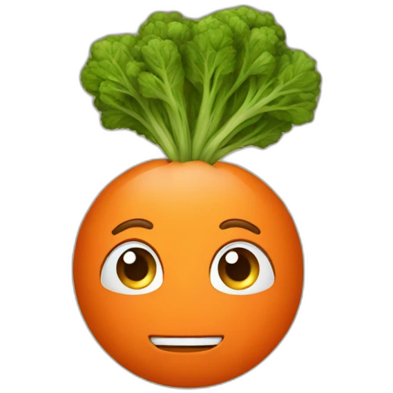 man as a carrot emoji