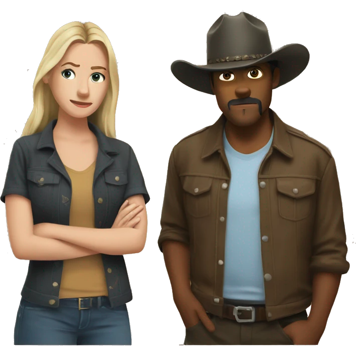 Rip and Beth from Yellowstone  emoji