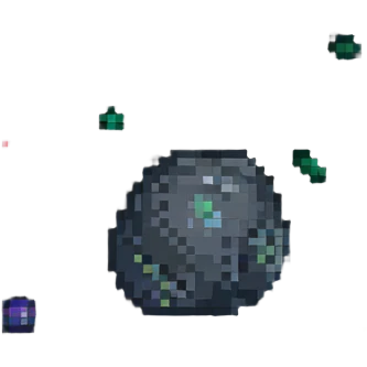 pixel art space asteroid emoji