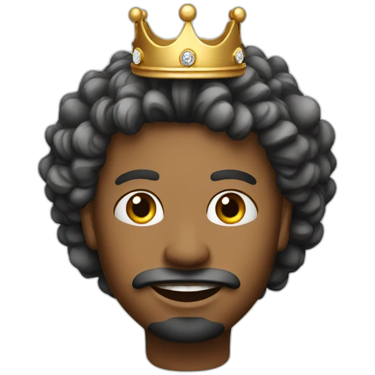 King with diamond crown emoji