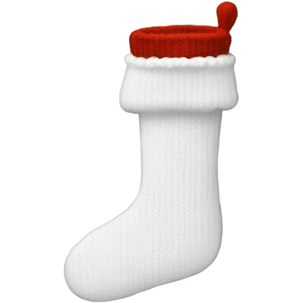 White knit stocking emoji