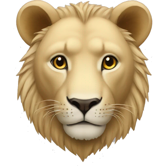 Ours avec un lion emoji