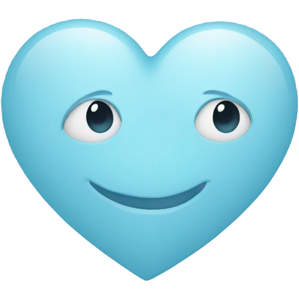 Light blue heart emoji