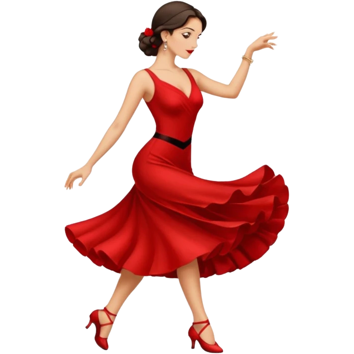 tango dancing woman emoji profile photo emoji