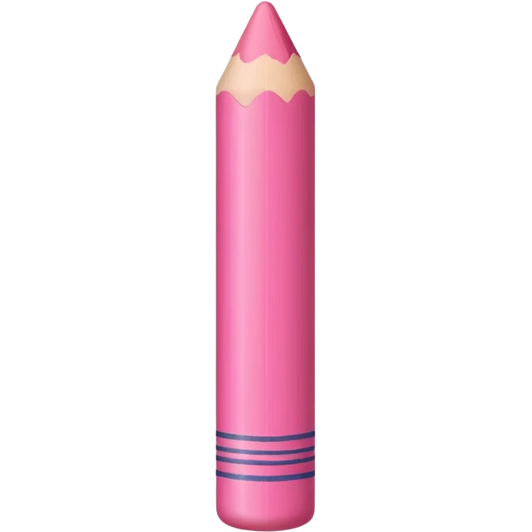 pink crayon emoji