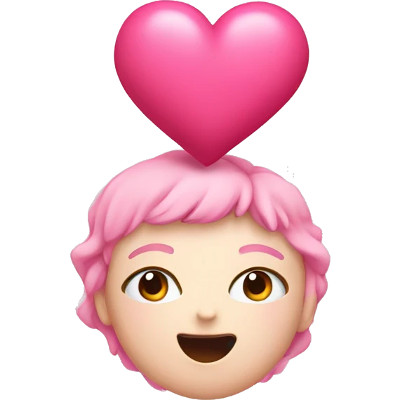 cute pink heart study emoji