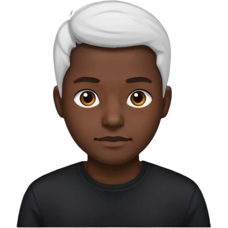 ⁶🤷🏾‍♂️⁷ change color of the shirt to black  emoji