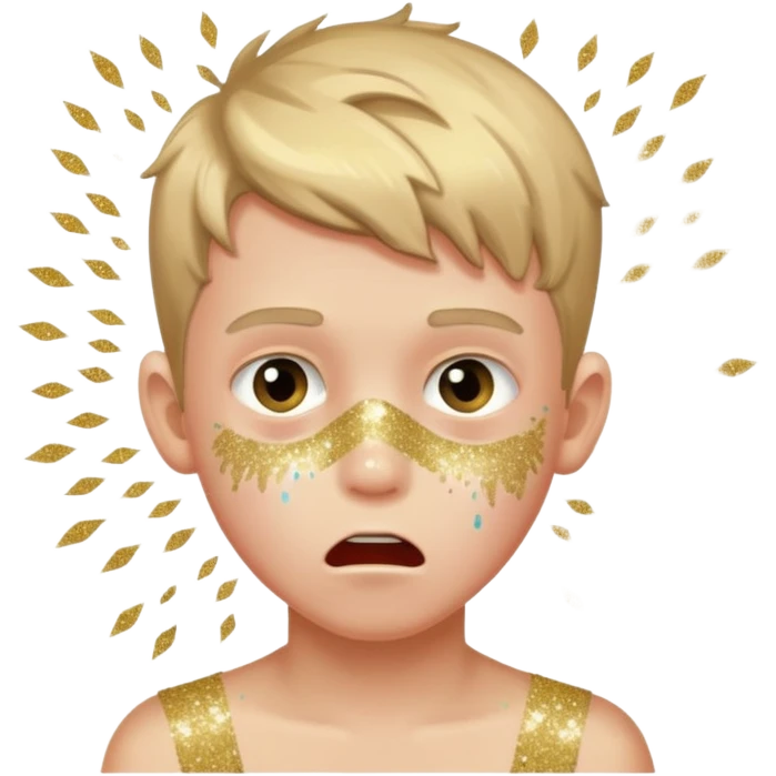 glitter panic boy emoji