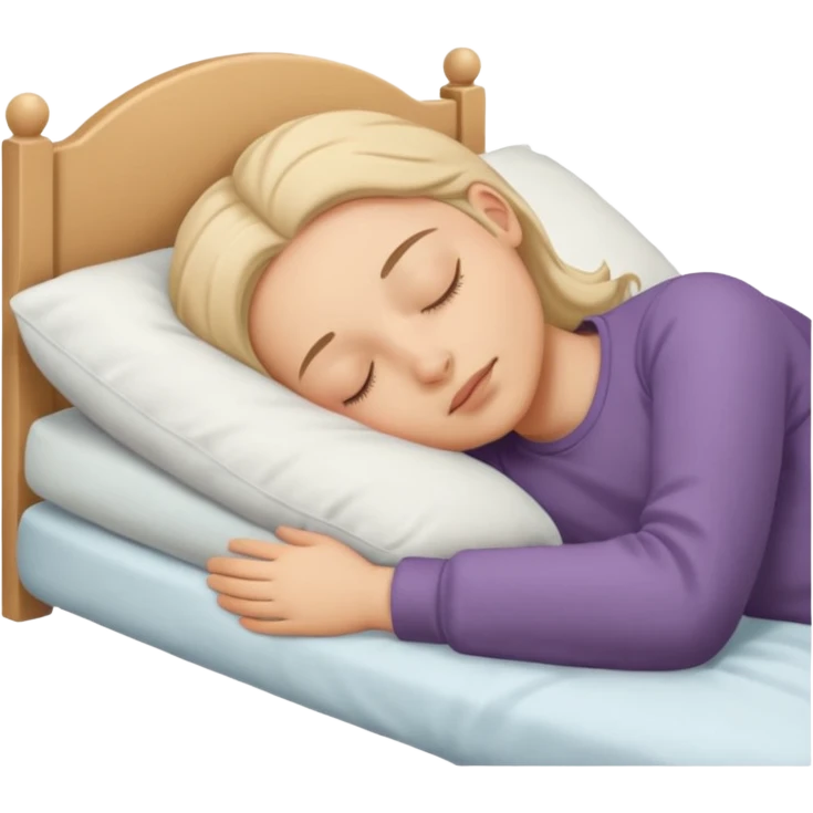 Sleeping in bed emoji