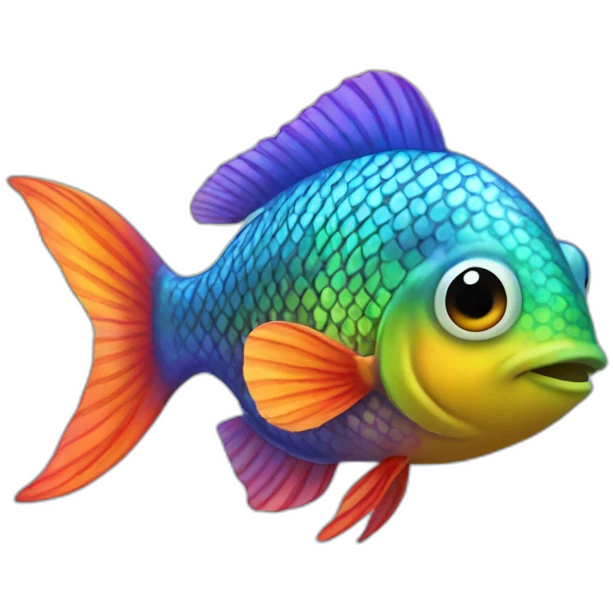 rainbow fish emoji