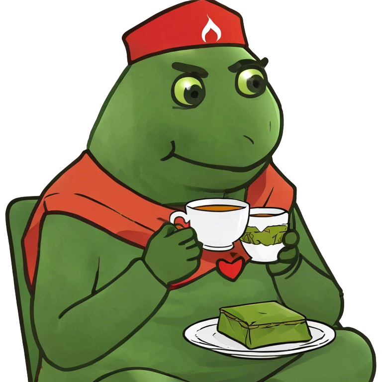 A Türkish perona with tea and baklava in İstanbul with büro emoji