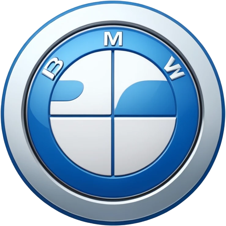 Bmw symbol real without double layer  emoji